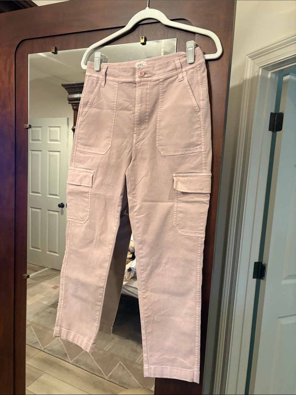 J Crew Dusty Light Pink Cargo Pants